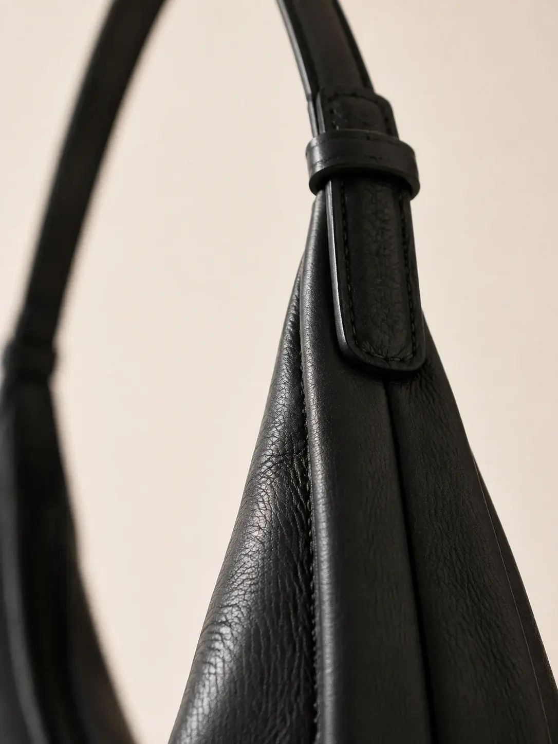 Arc Shoulder Bag texture and construction detail